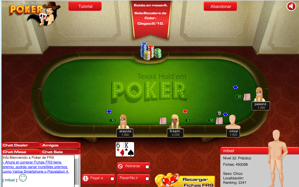 Como jugar poker online con amigos sin descargar